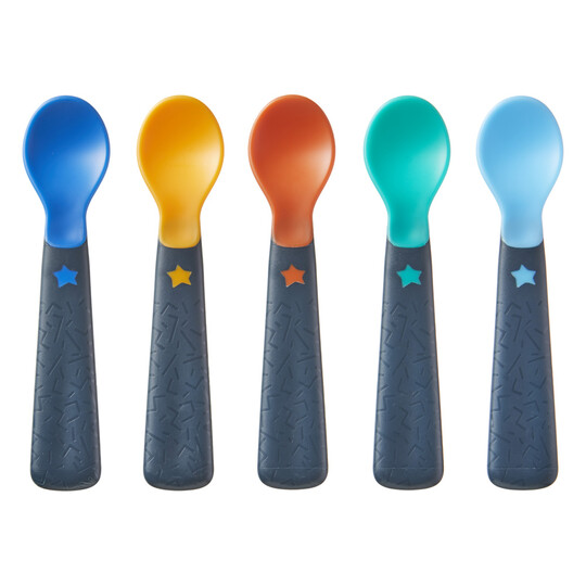 Tommee Tippee 5 x Feeding Spoons (Blue) image number 3